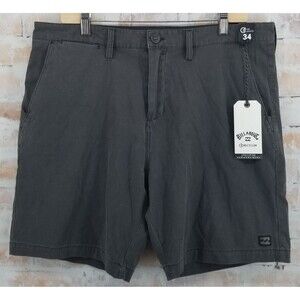 NWT Billabong Crossfire Wave Washed Submersible Hybrid Shorts Washed Black Sz 34